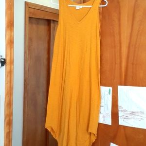 GAP Mustard Yellow long cotton dress